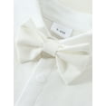 thumbnail image 3 of Boy Clothes Suit Newborn 3-24 Months Waistcoat Party Dress Shirt Pants Trousers Bowtie Formal Outfit, 3 of 16