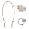 thumbnail image 3 of Unique Bargains 1 Pc Flexible Handbag Strap for Office Beige PU Metal, 3 of 4