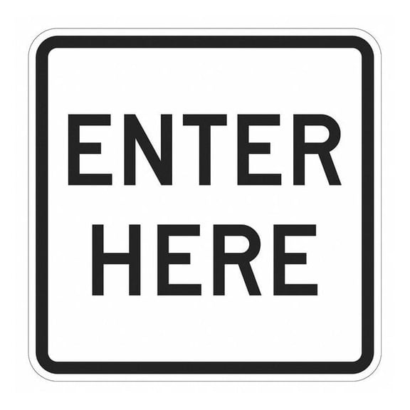 Lyle Enter Sign For Parking Lots,18" x 18" T1-1890-EG_18x18
