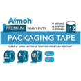 thumbnail image 5 of Aimoh Clear Acrylic Packaging Tape 3.1-mil Commercial Grade Packing Tape Refills, 12 Rolls, 5 of 5