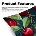 thumbnail image 2 of Cherry Chair Pillow Covers Set with Unique Patterns for Bed and Throw Pillows - Sizes 16x16, 18x18, 20x20 Inches for Various Occasions - Set of 2 Items, 2 of 6