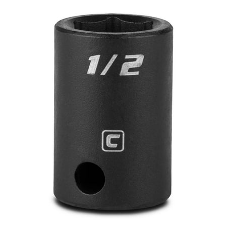 UPC: 0886352530538 | Capri Tools 1/2-Inch Shallow Impact Socket 3/8-Inch Drive 6-Point SAE