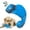 Blue, variant on MASBRILL Tough Dog Toys for Aggressive Chewers, Indestructible Chameleon Squeaky Chew Toys to Keep Them Busy, Interactive Toys to Boredom Reduce, Beef Flavor