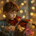 thumbnail image 4 of Kids Beginner Violin Toy Acoustic Simulation Instrument With Strings Brown Pvc Material 15.35X5.51 Inches Musical Education Gift For Early Learning Practice, 4 of 7