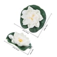 thumbnail image 2 of WEUVEB 4Ud Flores Flotantes Artificiales De Loto Para Acuáticos Y, 2 of 6