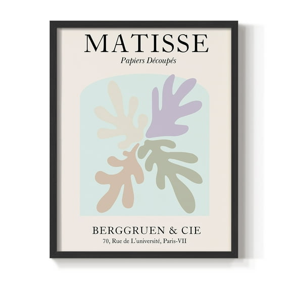 Matisse DVI Framed Print in Black Solid Wood Framed Print No Nail Hanging