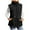 Black, variant on Puffer Vest for Women Stand Collar Zip up Button Sleeveless Padded Jacket Winter Wram Coat with Pockets