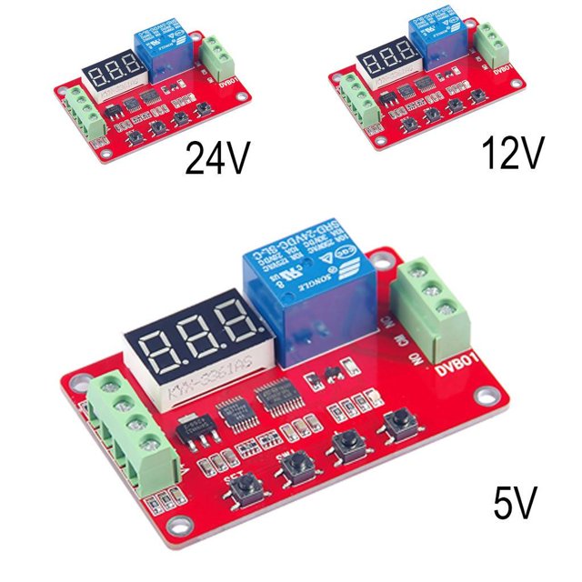 Monstrate DVB01 Módulo de medición de voltaje Rango 0-100V DC Pantalla digital Autoguardado 5V Electrónica miscelánea