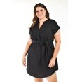thumbnail image 1 of Vestido con detalle de encaje Roman Fashion /Tallas Extras, 11529 (Negro) negro 38, 1 of 6
