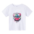 thumbnail image 2 of Camiseta Kawaii de Lilo y Stitch, ropa para niños, camisetas de verano para niñas, camisetas con gráficos de Stitch de dibujos animados, lindas camisetas de anime para niños, camisetas para mujer, 2 of 5