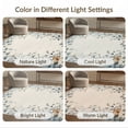 thumbnail image 7 of ODIKA 9'x12' Washable Area Rug Non-Shedding, Easy Care Livingroom Vintage Distressed Scroll Ornamental Botanical Large for Master Suite, California King, Under Bed, 7 of 7