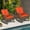 2PCS Orange, variant on MEETWARM 3 Pieces Patio Wicker Rocking Chair Set, Rattan Outdoor Rocker Chairs Set with Cushions and Glass-Top Coffee Table, Conversation Bistro Set for Porch & Backyard - Beige