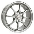 thumbnail image 2 of 1 X Konig 72S Helium 15X6.5 4X100 73.00 Hub +40 Offset Silver Wheel Rim, 2 of 2