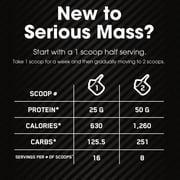 Optimum Nutrition Serious Mass, Protein Powder Supplement, Chocolate Peanut Butter, 6 lb (2.72 kg)