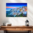 thumbnail image 2 of Elephant Stock Romantic Santorini Sunset Wall Art - Horizontal Canvas Wall Art - Living Room Wall Decor - Places Canvas - Blue And Orange Decor - 24" x 16", 2 of 8