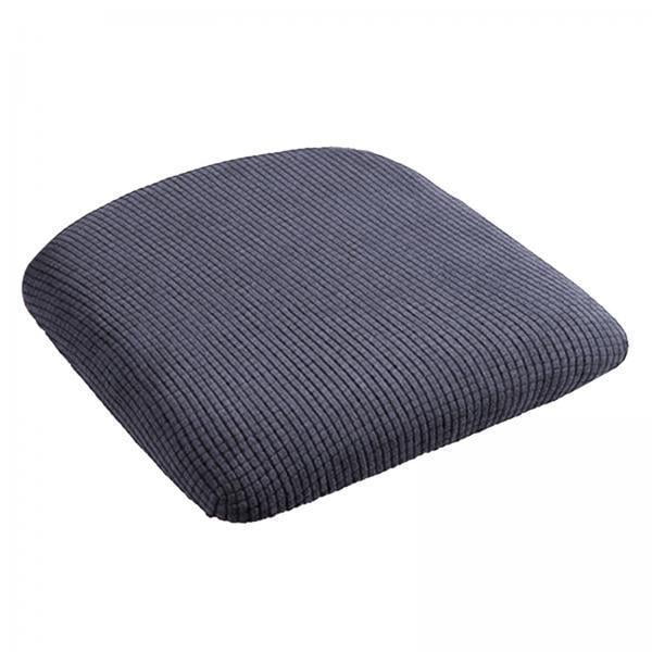 Forro de asiento 2 Fundas Para Sillas De Comedor, Fundas Para Asientos De Sillas De Comedor, Extraíbles, Gris Oscuro Fanmusic Forro de asiento