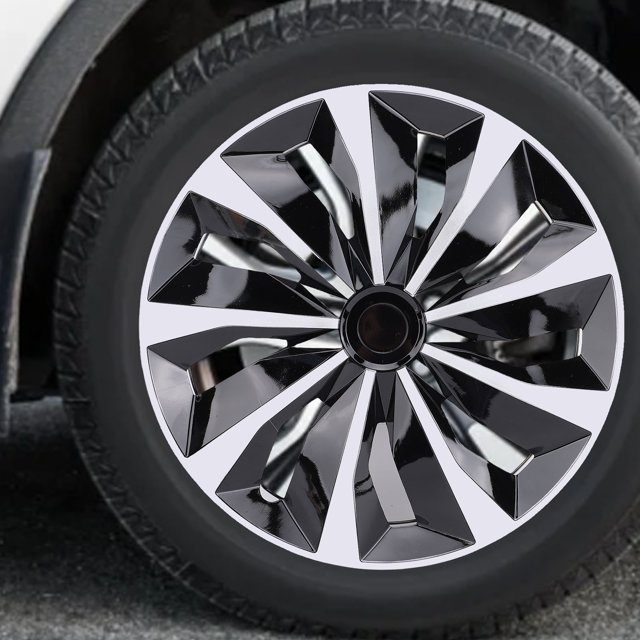 14 Inch Hubcaps, Wheel Cover Snap On R14 Hubcaps Set, Universal Wheel Rim Cover for Cars Trucks SUV, Set of 4, ABS Material, Easy Installation, Hubcaps for Car Accessories