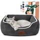 thumbnail image 1 of Cama rectangular Zerbuger para gatos y perros, suave y lavable, color gris oscuro, 1 of 7