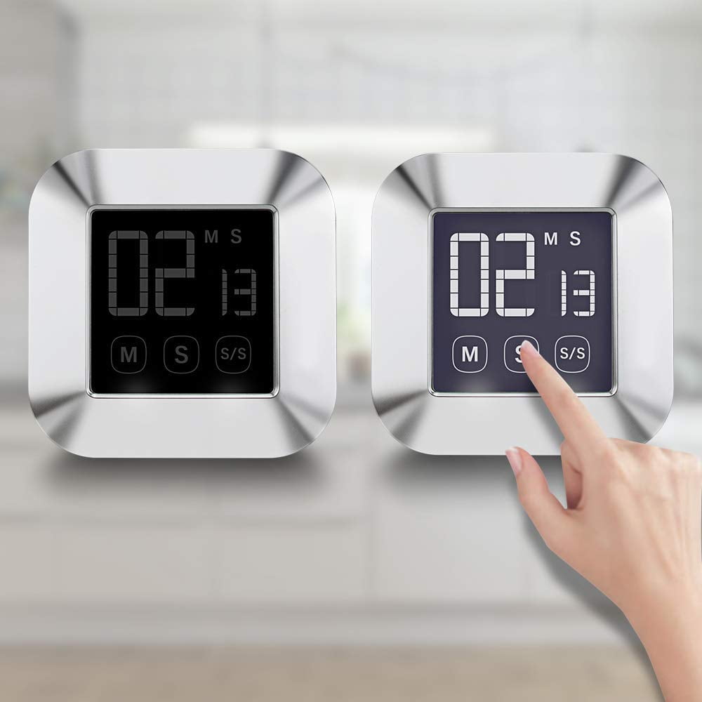 Smart Touchscreen Timer With Large LCD Screen And Loud Alarm Count
