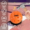 thumbnail image 3 of GSE Games & Sports Expert 12-Pack Outdoor Pickleball Balls Set. Standard 40 Holes Pickleball Ball Meet USAPA Standard - Orange, 3 of 7