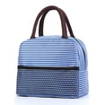 thumbnail image 2 of Lunch Bag for Women and Men,Adult Insulated Lunch Box,Small Leakproof Cooler Food Lunch Container,Reusable Large Capacity Lunch Tote Bag for Work,Travel,Outdoor,23x14x20 cm(Dark Blue), 2 of 9
