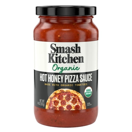 Smash Kitchen USDA Organic Hot Honey Pizza Sauce, 14 oz