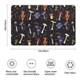 thumbnail image 2 of Red Mushroom Flower Black Pattern Bathroom Rugs Mat,Non Slip Microfiber Bathroom Rug,Rubber Backing,Soft Bathroom Mats for Bathroom Floor,Tub and Shower,20x32in(50x80cm), 2 of 4