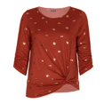 thumbnail image 1 of Blusa Maracuyá 76575 TallaG Sherdon Manga al codo, 1 of 4