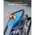 thumbnail image 3 of Funda magnética Miracase para iPhone 16 Plus con pantalla, 3 of 8