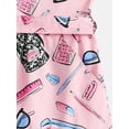 thumbnail image 3 of Parker Rose Girls Button Front Tie Waist Dress with Puff Sleeves, Sizes 4-18, 3 of 3