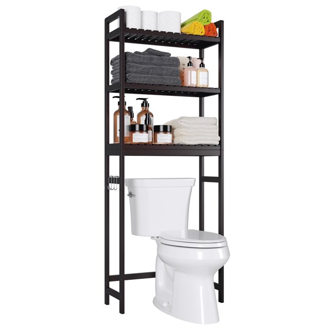 Homfa Bathroom over the Toilet Storage Shelf, 3Tier Toilet Storage