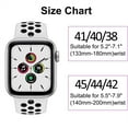 thumbnail image 5 of LEIXIUER Silicone Compatible for Apple Watch Bands 38mm 40mm 42mm 44mm 41mm 45mm, Breathable Soft Silicone Wristbands Adjustable Bands for Apple Watch Series 7, 6, 5, 4, 3, 2, 1, SE, Nike+, Edition, 5 of 10