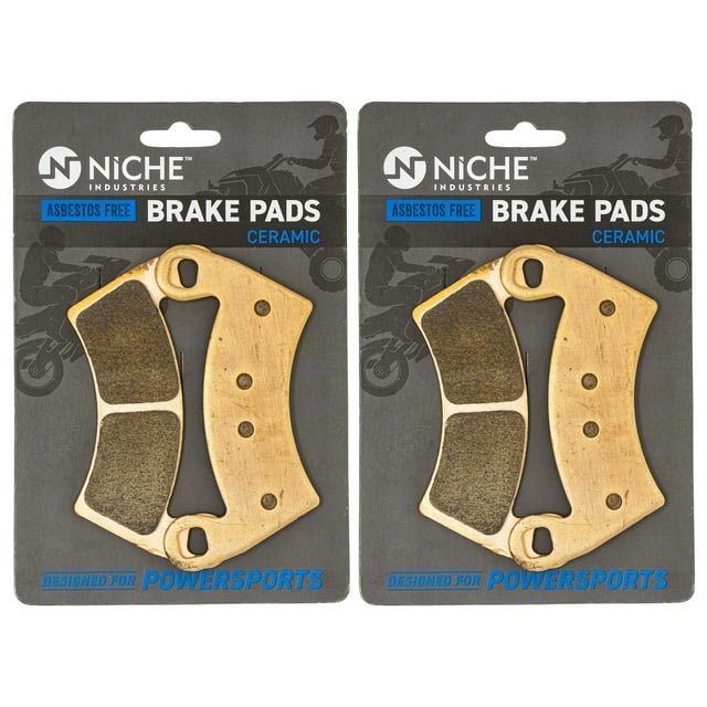 Niche Complete Brake Pad Set for Polaris RZR 900 Ceramic UTV 2 Pack 519-KPA2328D