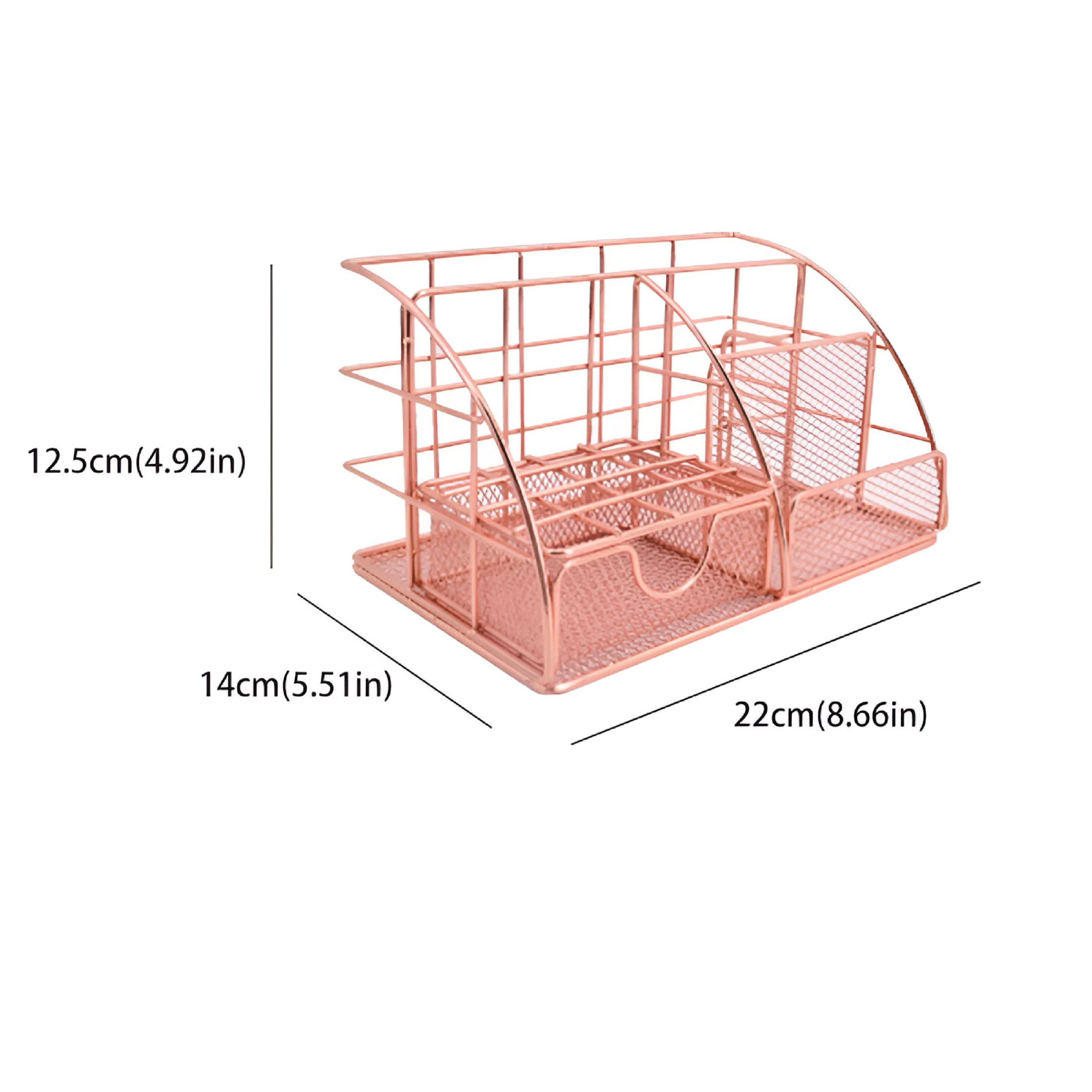 XIBUFE 2026 New Rose Gold Desk Organizers and Accessories Office Supplies Set Stapler,Pen Holder,Phone Holder,Pen Holders Pen Cups Desk Accessories Office Office Organizing Office Desk Supplies