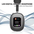 thumbnail image 4 of Gaming Headset with Microphone TF,LED large screen displays Design, Wireless Bluetooth 5.4 Headphones Active Noise-Cancelling 30H Play Soft Earmuffs, 4 of 18