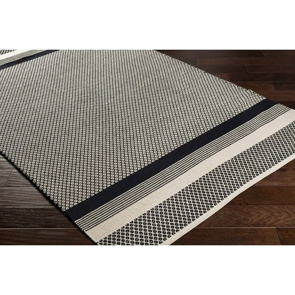 Hauteloom Bacag Hallway, Kitchen Runner Rug - Southwestern - Black, Beige - 2'6" x 8'