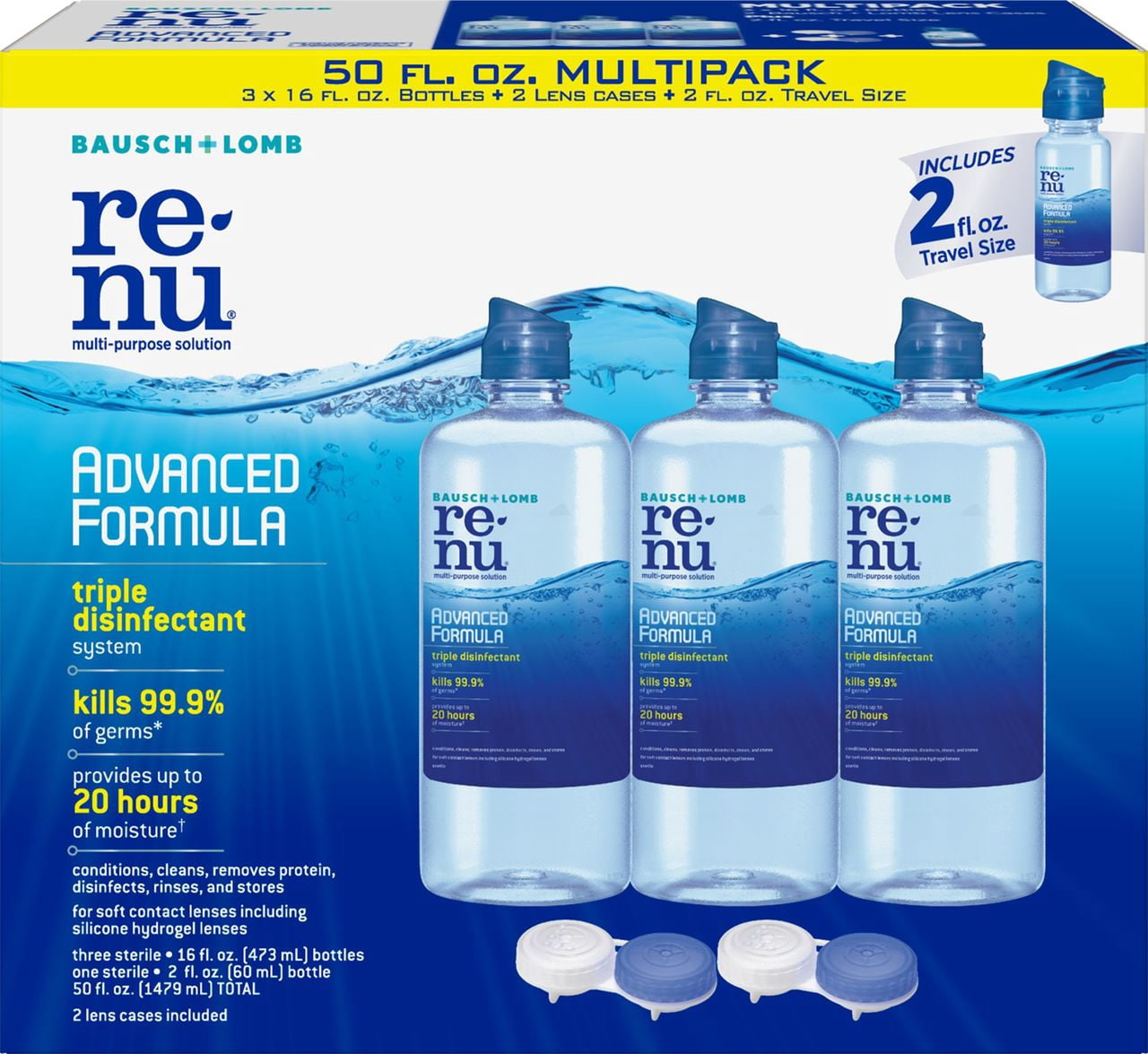 Product of Renu Advanced Formula Disinfectant for Soft Contact Lenses
