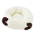 thumbnail image 2 of Cama autocalentable para mascotas, caseta de interior acogedora para perros y gatos, ideal para cachorros y chihuahuas. blanco pequeño, 2 of 9