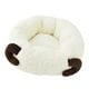 thumbnail image 2 of Cama Redonda para Perros y Gatos Sunnimix Almohada Nido Suave de Felpa con Dibujos Animados Blanco Medio, 2 of 8