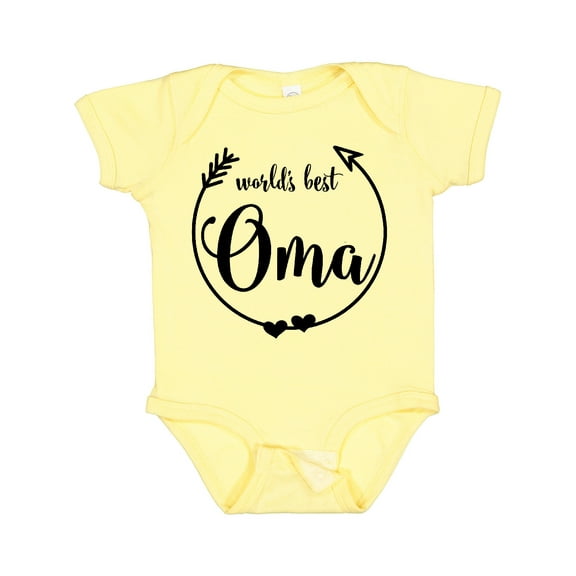 Inktastic World's Best Oma Girls Baby Bodysuit