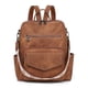 thumbnail image 1 of Mochila WYFJNX de cuero para mujer, bolso de moda marrón, 1 of 7