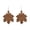 Brown, variant on Laser Cut Maple Leaf Wood Earrings for Women Fall Jewelry Accessories