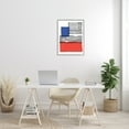 thumbnail image 2 of Alison Tauber Abstract Geometric Red Blue Blocks Bold Lines 24 in x 30 in Framed Painting Art Prints, by Stupell Home Décor, 2 of 6