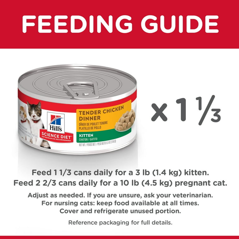 Hill s Science Diet Kitten Canned Cat Food Tender Chicken Dinner