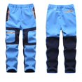 thumbnail image 3 of EnJoCho Boys Ski Snow Pants Winter Thermal Warm Comfortable Outdoor Play Casual Trousers Distressed Design Cargo Pockets Sports Bottoms Hiking Recreation, 3 of 4