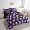 thumbnail image 3 of Manfei 3D Dreamy Ghost Bedding Comforter Set 7pcs for Kid, Sugar Halloween Style Queen Bedding Sets, Kawaii Pumpkin Bat Reversible Queen Sheet Sets, Microfiber Bedroom Decor, 3 of 7