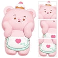 thumbnail image 3 of Oso Llavero Lindo Adorable Juguete Suave para Regalos Cumpleaños () Rosa, 3 of 4