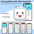 thumbnail image 2 of Label printer,Maker Inkless Support 57mm 10 Paper Sticker Maker Inkless Rolls 57mm 10 Inkless Support Bt Thermal Printer Portable Support Bt With Portable Sticker Maker With 1 Paper Bt With 1 Qisuo, 2 of 7