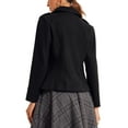 thumbnail image 3 of INSPIRE CHIC Lapel Coats for Women's Pockets Double-breasted Long Sleeve Casual Coat, 3 of 4