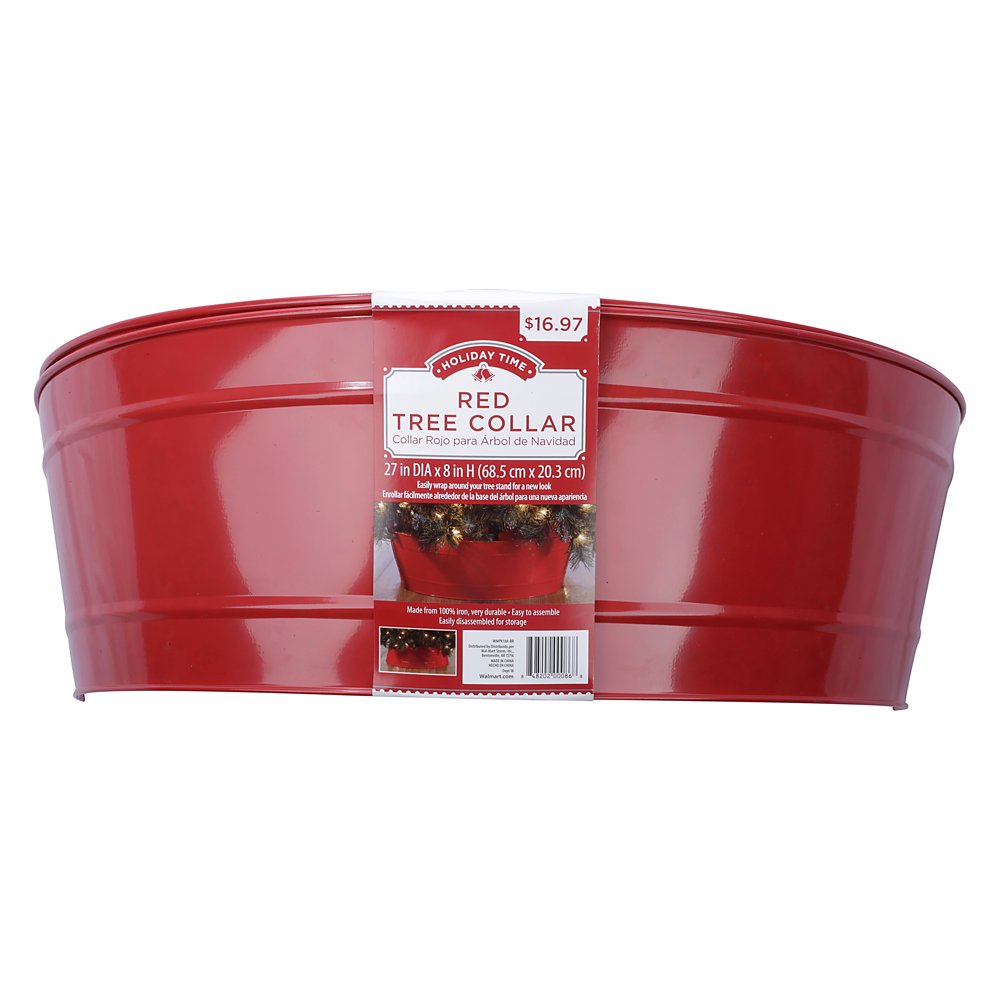 Holiday Time Red Christmas Tree Collar